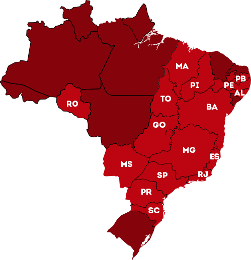 Mapa de lojas Griletto