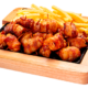 Tábua de Frango com Bacon e Fritas